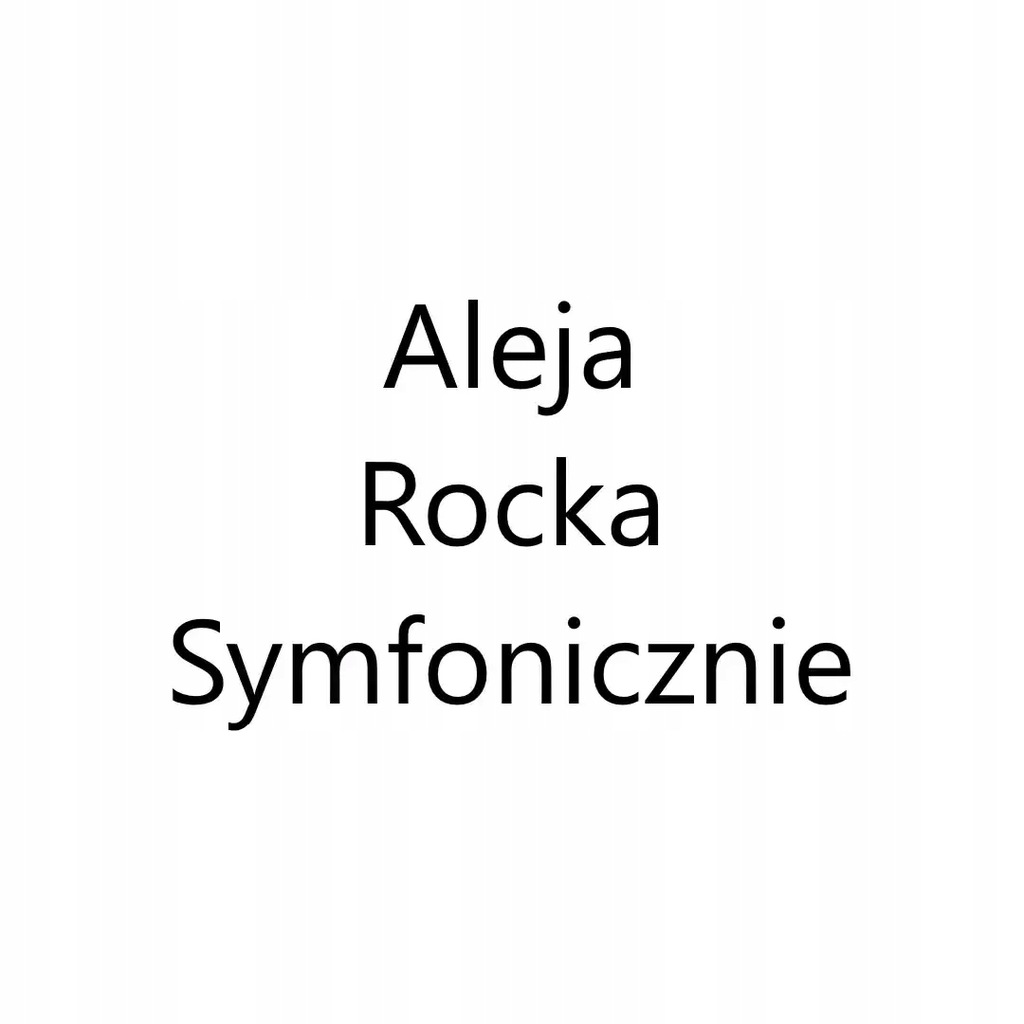 Aleja Rocka Symfonicznie, Kraków