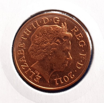 *WIELKA BRYTANIA 2 Pence 2011 Elizabeth II Royal S