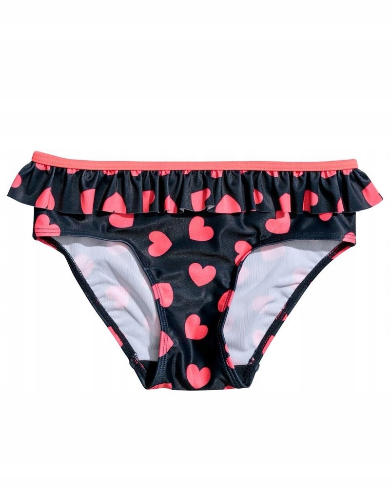 P3Q007 H&M__MJ9 DÓŁ OD BIKINI SERCA__110-116