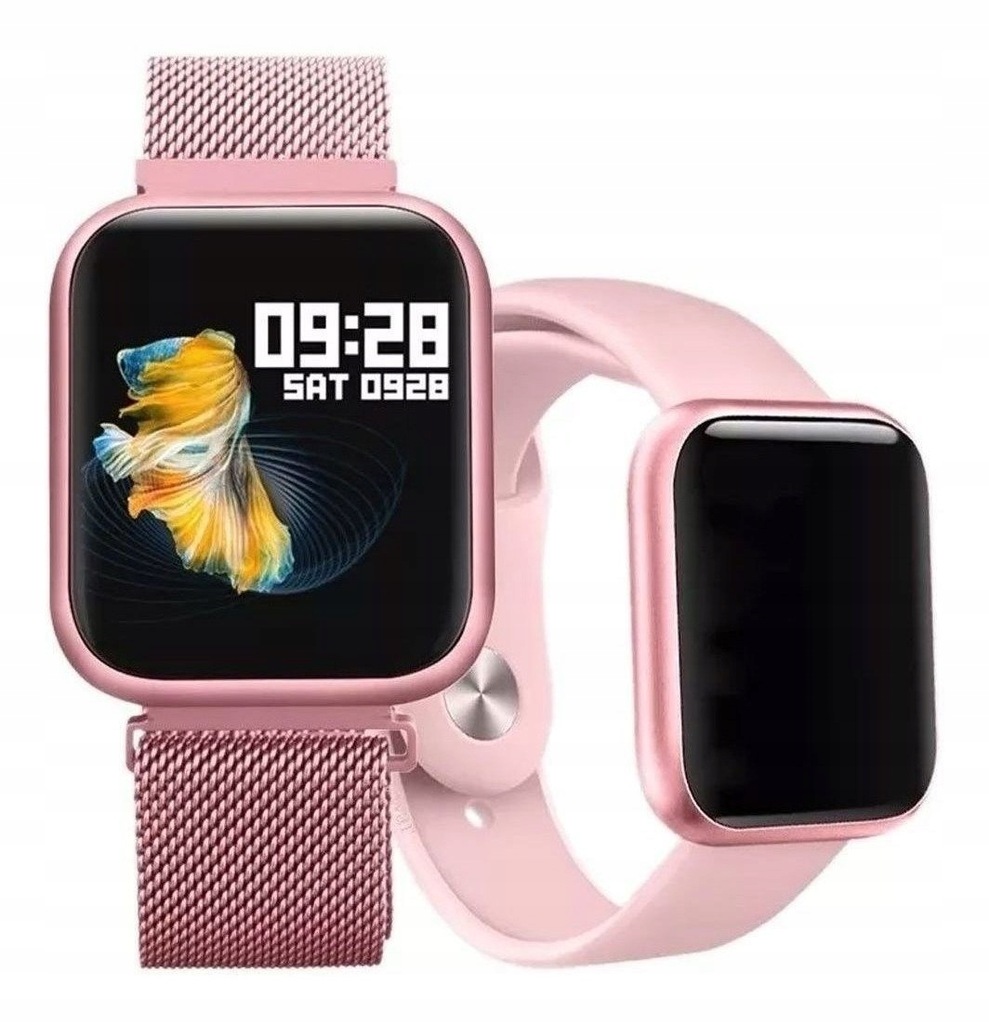 Zegarek Damski Smartwatch Różowy Krokomierz P70