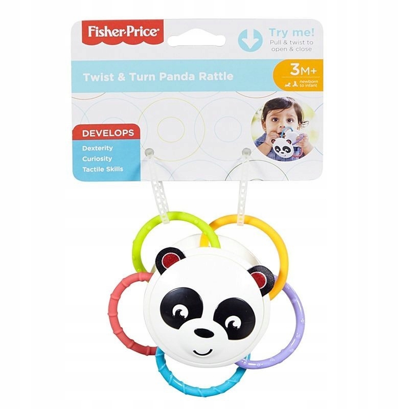 Fisher Price. Grzechotka chwytaczek, panda