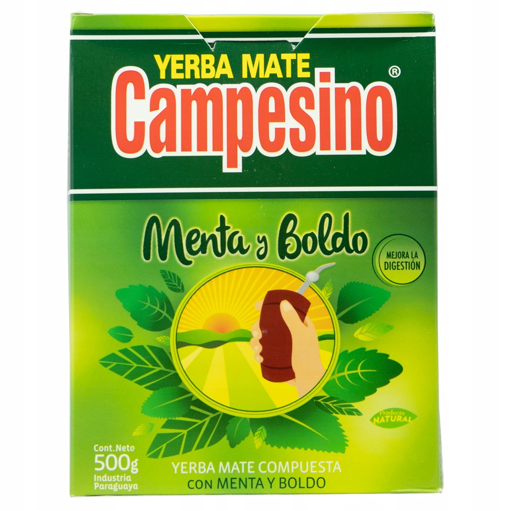 Yerba Mate Campesino Menta Boldo 500g 0,5kg