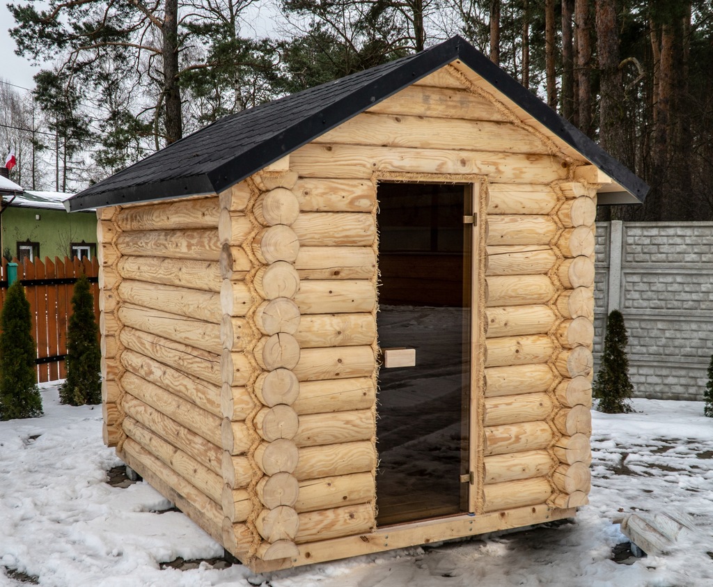 Sauna Ogrodowa z bala fi 20, 2,8 x 2,1 m, 11000zł