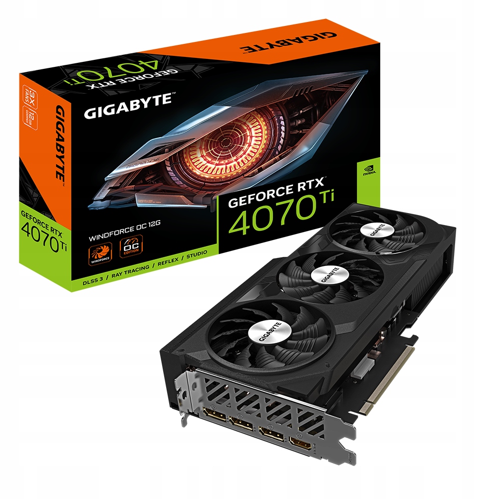 Купить Карта Gigabyte GeF RTX 4070 Ti WINDFORCE OC 12 ГБ: отзывы, фото, характеристики в интерне-магазине Aredi.ru