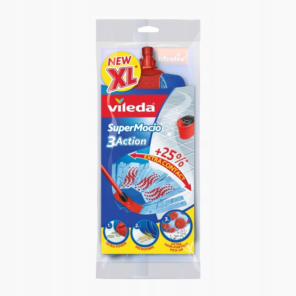 Wkład do mopa Vileda SuperMocio 3Action Velour Vil