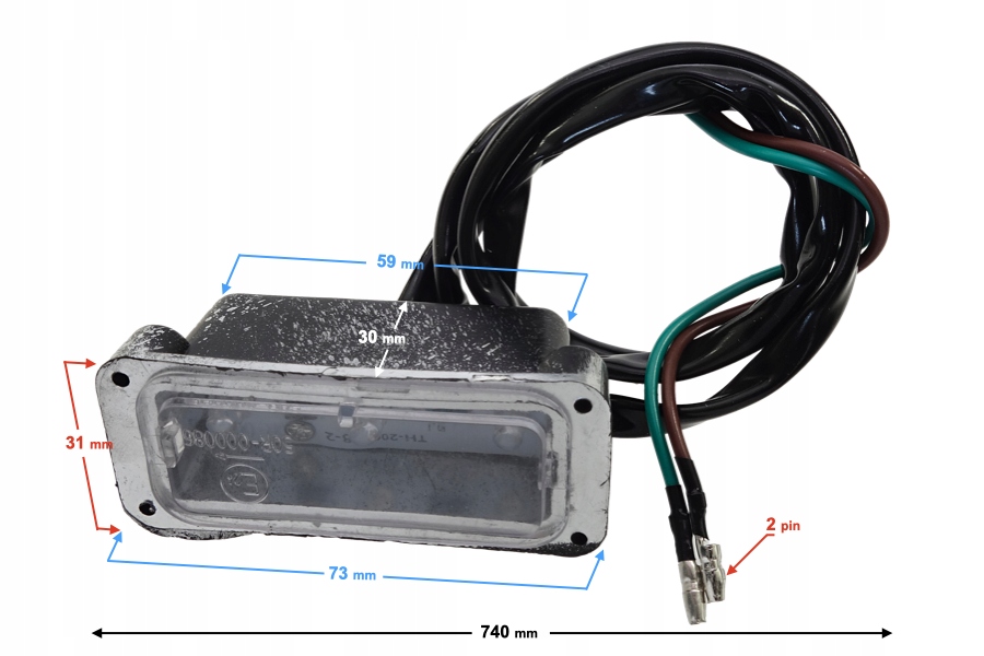 Lampa tablicy rejestracyjnej Volcano 50