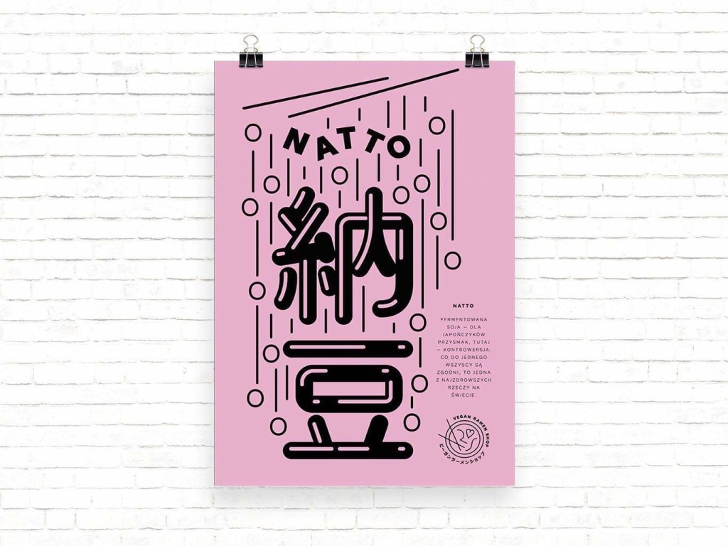 Vegan Ramen Shop Plakat Zuzy Rogatty "Natto"