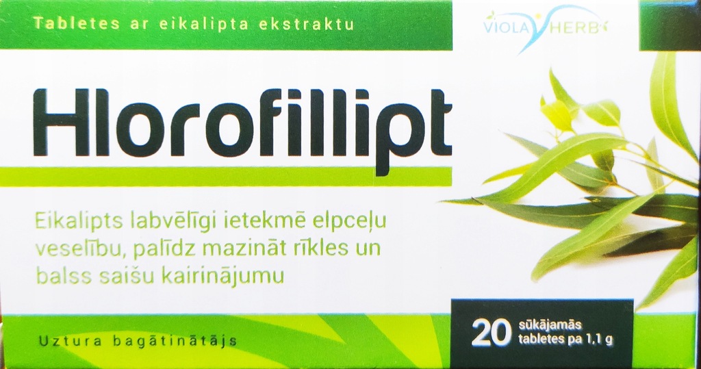 CHLOROFILIPT tabletki do ssania eukaliptus 800mg