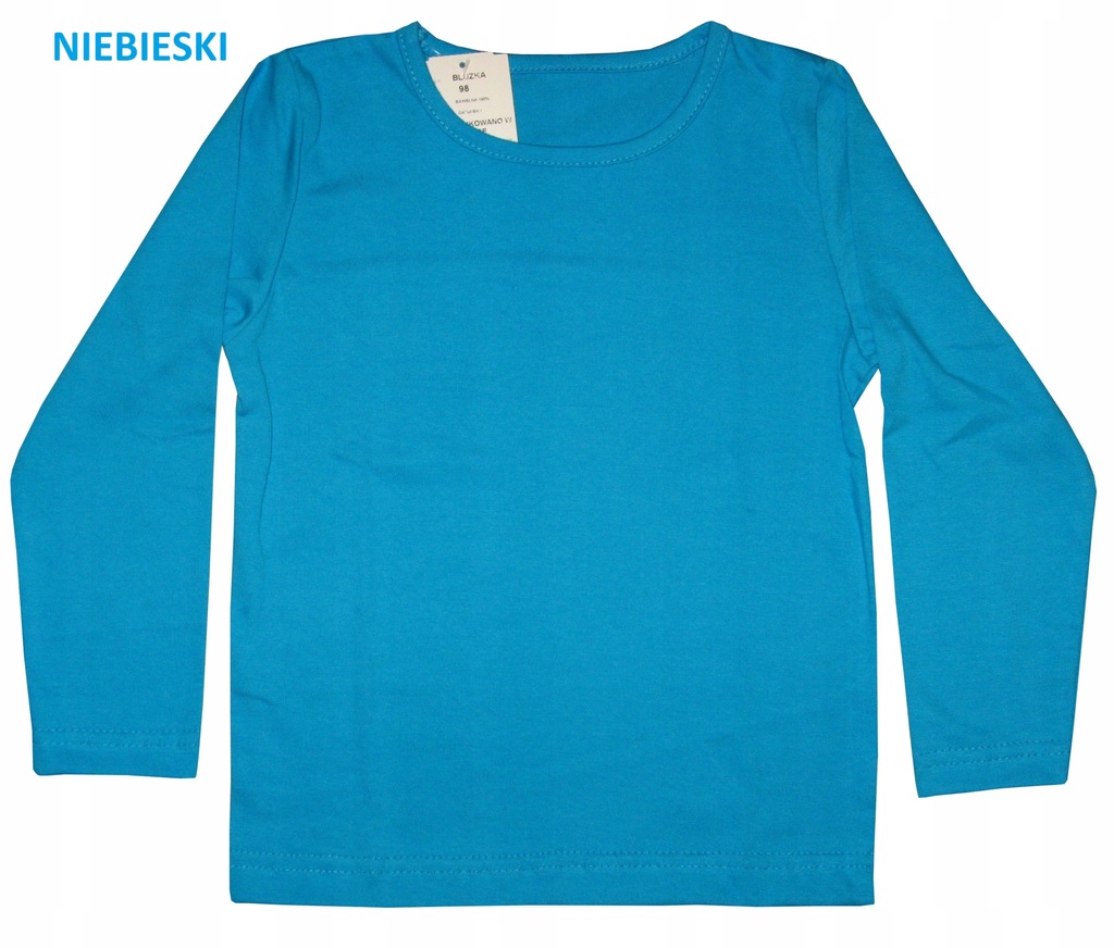 Gładkie koszulki z długim rękawem 146