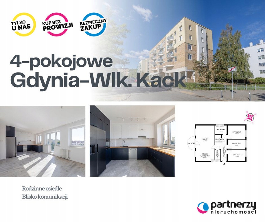 Mieszkanie, Gdynia, Wielki Kack, 80 m²