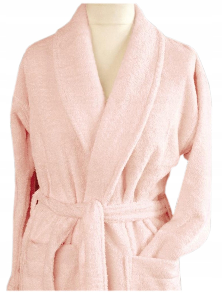 Szlafrok płaszcz kąpielowy Cortina L Greno różowy
