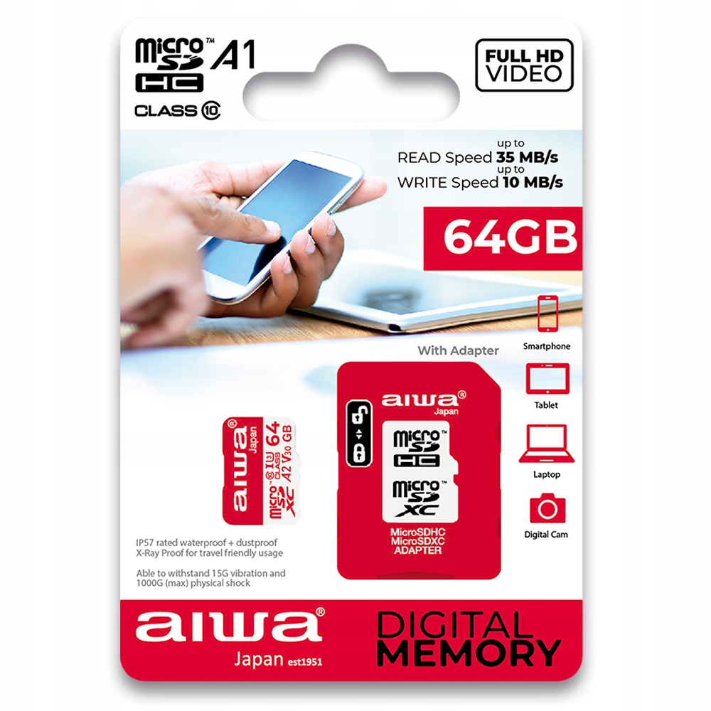 KARTA PAMIĘCI AIWA MSDC-10-64GB MICRO SD