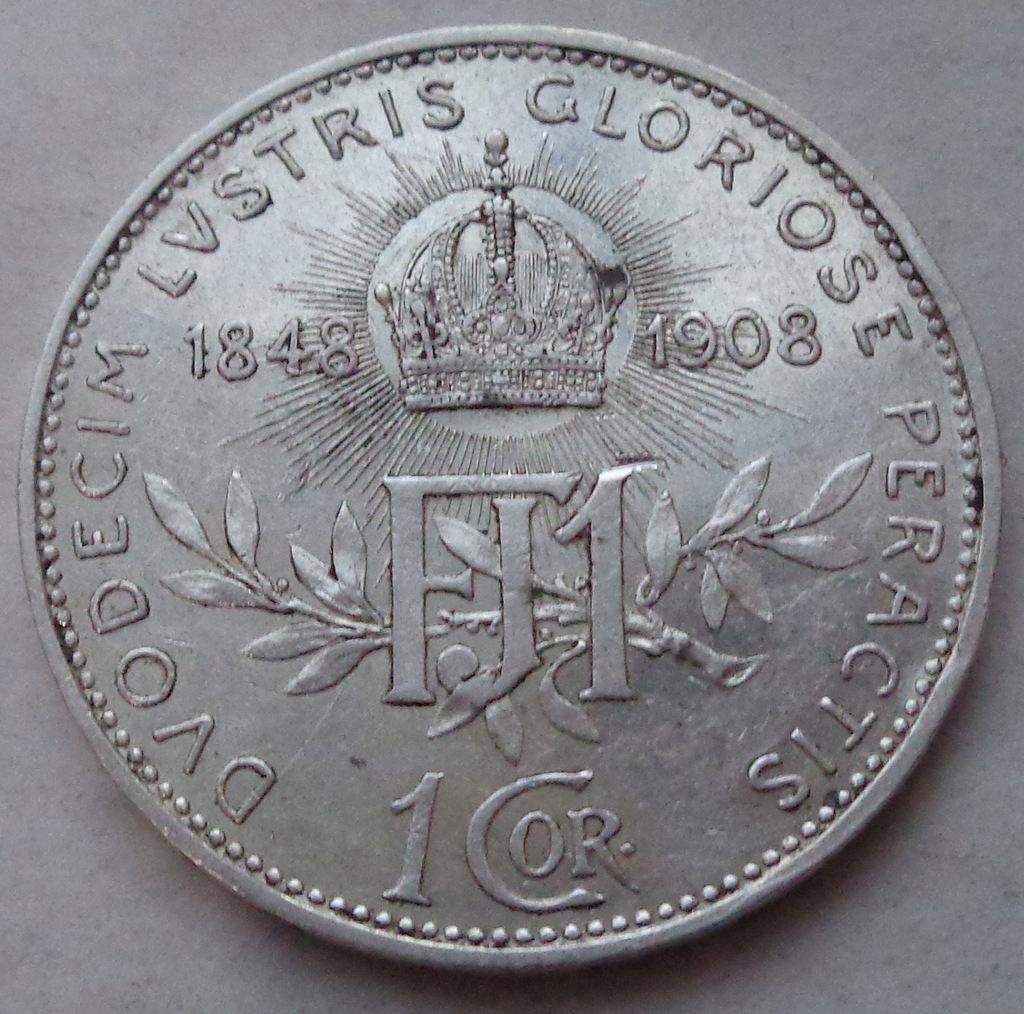 Austria - 1 korona - 1848-1908 - Franz Joseph I - srebro