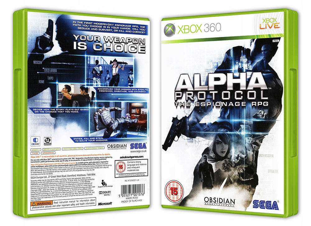 ALPHA PROTOCOL NOWA XBOX360