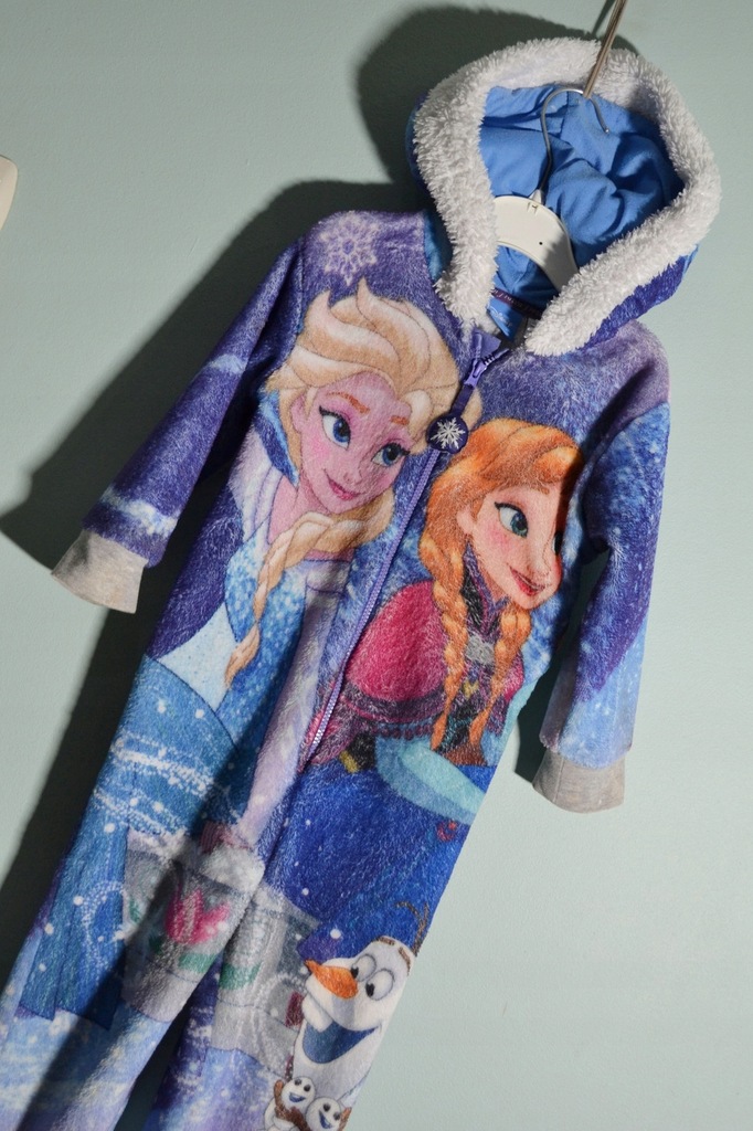 Piżama 86 92 onesie Frozen Kraina Lodu polar pajac