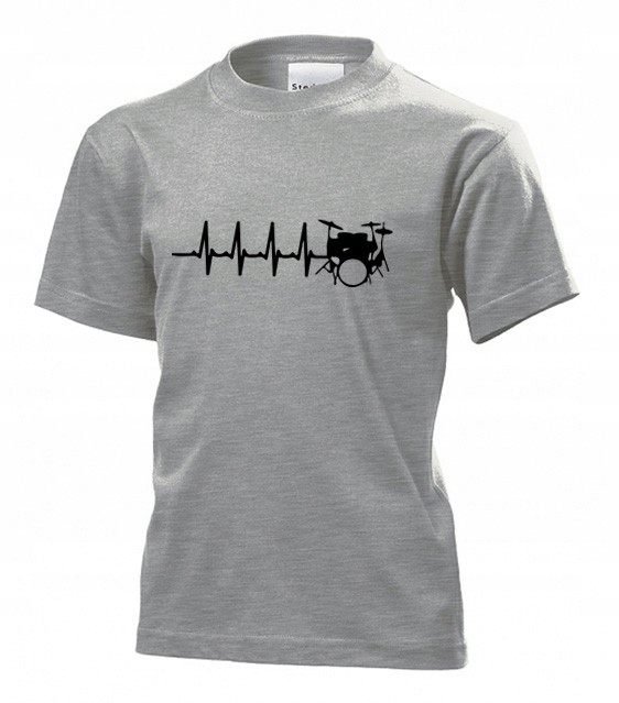 Koszulka dziecięca Linia życia EKG perkusja S