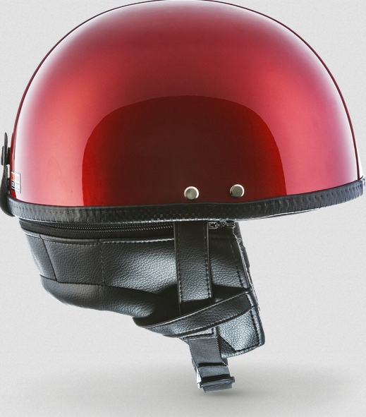 Kask motocyklowy orzeszek braincap red M