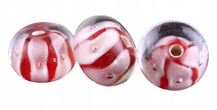 #L184 LAMPWORK OPONKA 13mm 11szt