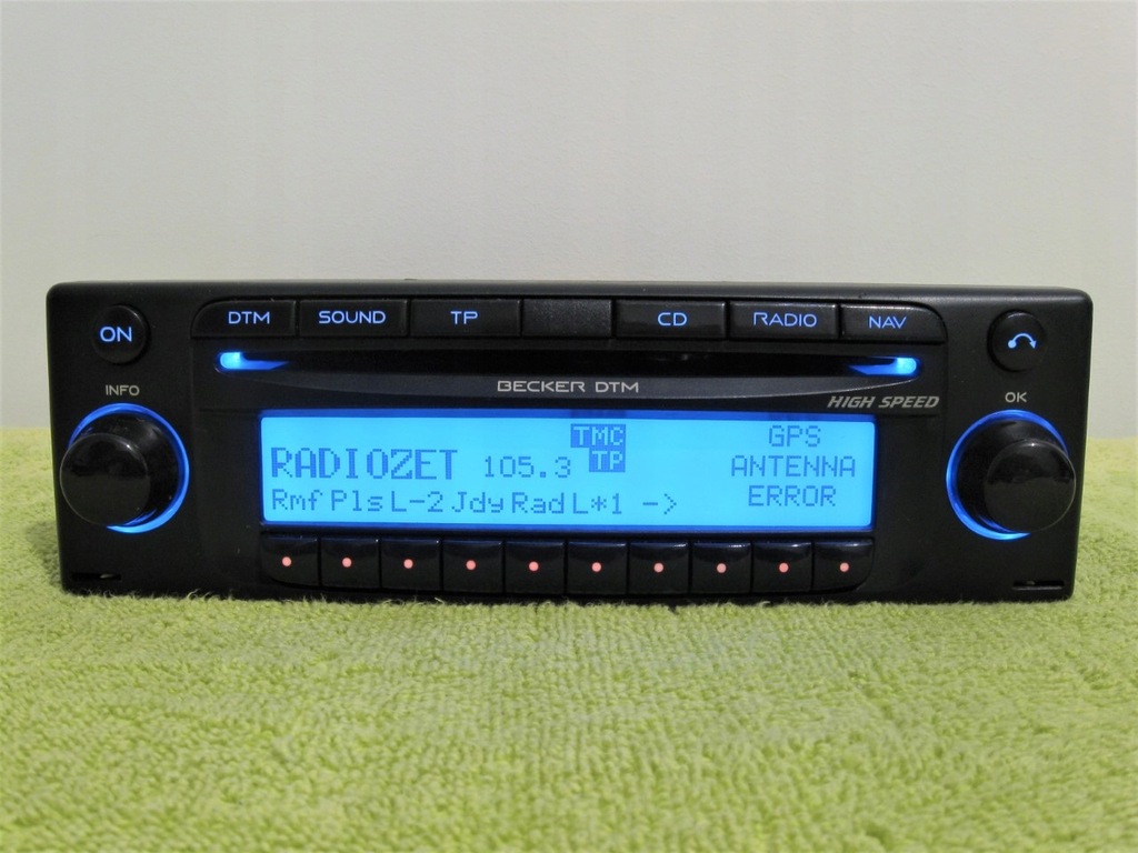 Radio VW CD Becker DTM High Speed BE 7915