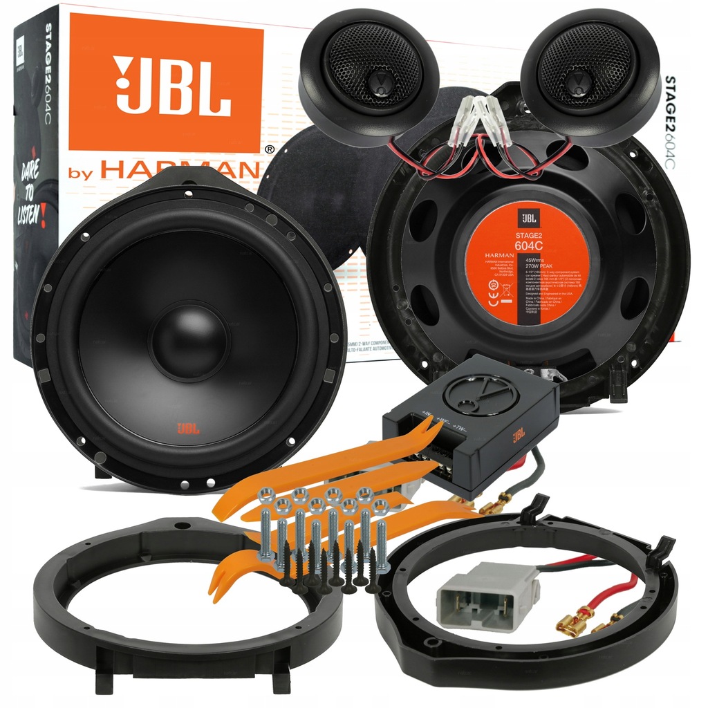 JBL STAGE2 604C 6.5 Inch 2-way 45W/270W Component Speaker System Original JBL Ma - Foto 9