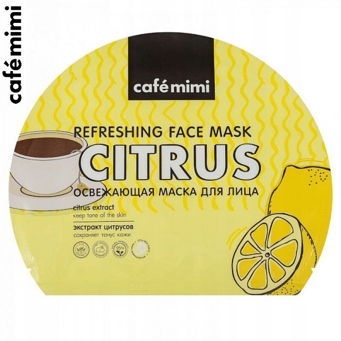 Odświeżająca maska na twarz w płachcie - CITRUS -