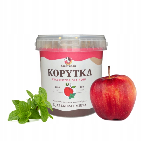 CANDY HORSE Kopytka z jabłkiem miętą dla koni 12977854620 oficjalne