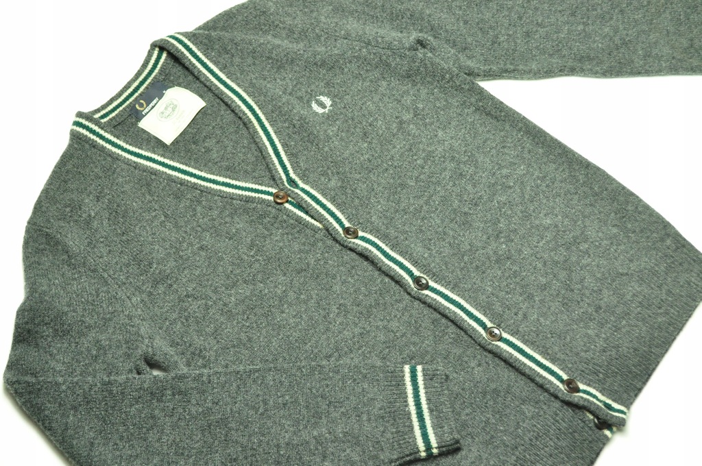ATT męski sweter kardigan Fred Perry jak nowy M
