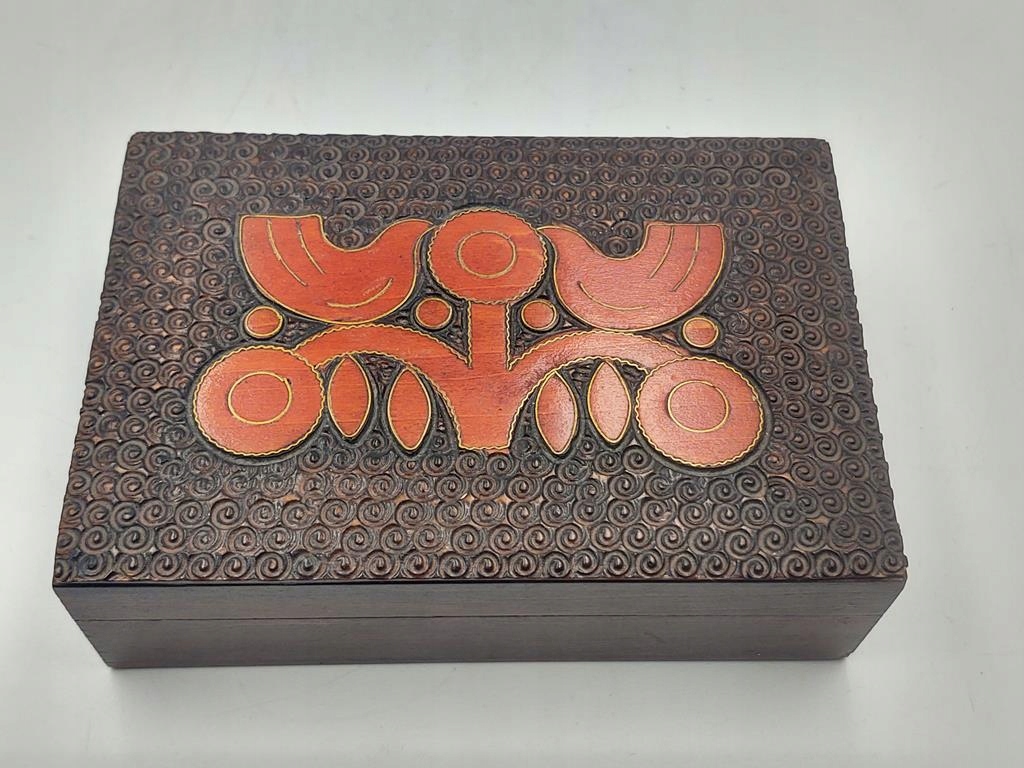 Pudełko drewniane, Cepelia
