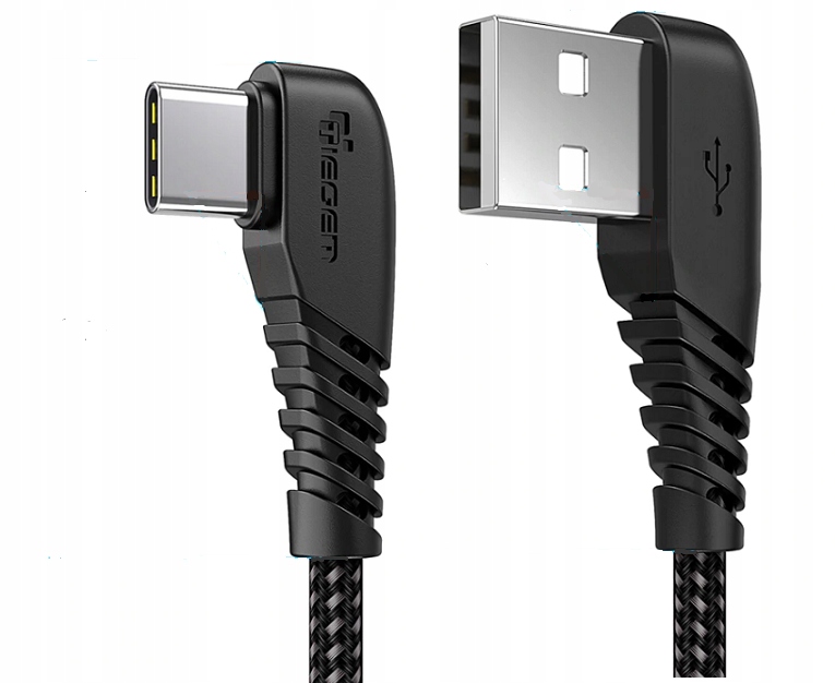 Kabel USB A Kątowy / USB Typ C TIEGEM Kątowy 30cm