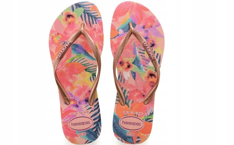 31I017 HAVAIANAS__VXB KLAPKI JAPONKI KWIATY__35-36