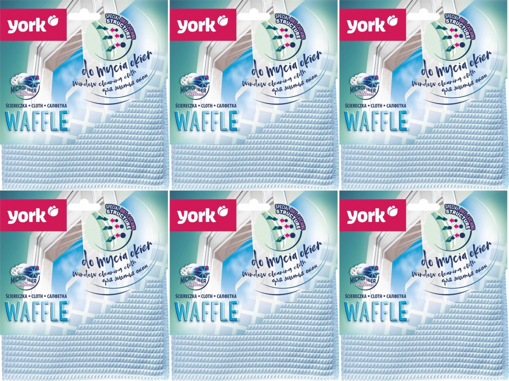 ŚCIERECZKA Z MIKROFIBRY DO OKIEN WAFFLE 1SZT. x6