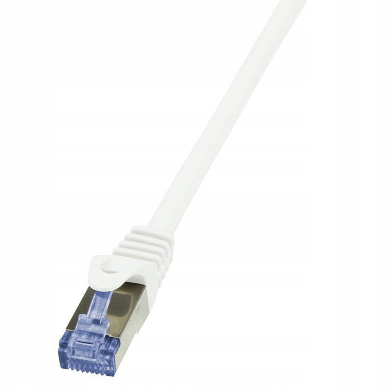 Patchcord LogiLink CQ3011S Cat.6A S/FTP 0,25m biał