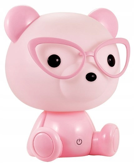 Lampa nocna PINK BEAR LED dekoracyjna dziecięca