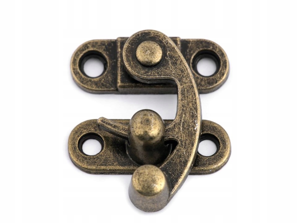 Zamek do szkatułki, szkrzynki - 28x33 mm 2 kolory