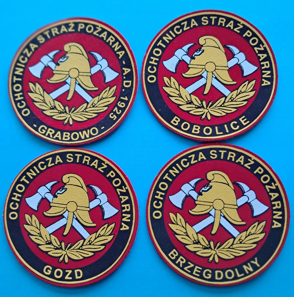 Zestaw 4 naszywek OSP
