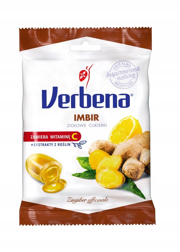 Cukierki ziołowe Imbir 60g VERBENA ____________