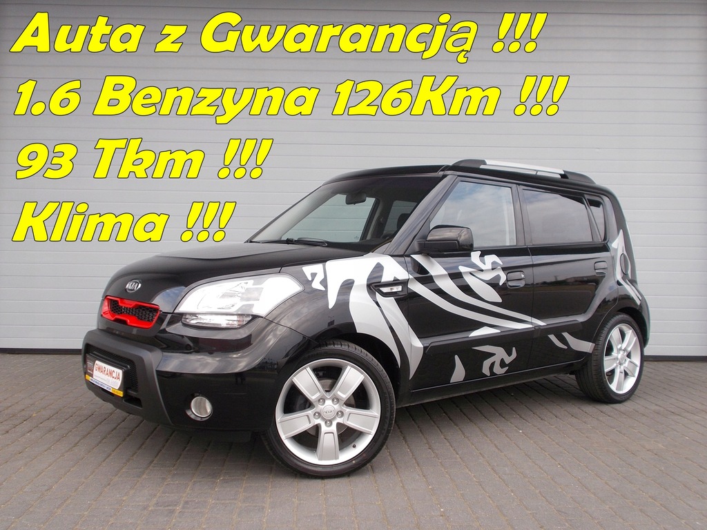 Kia Soul 1.6 Benzyna 126Km 93Tkm Klima Alu Pdc Usb