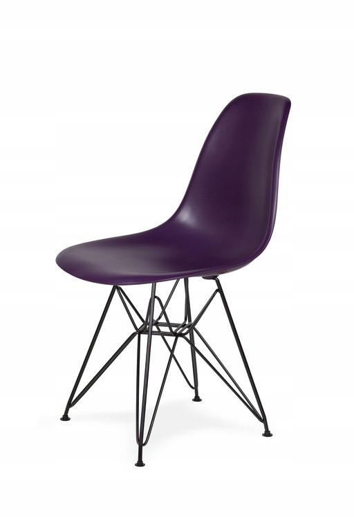 Krzesło DSR BLACK fioletowa purpura.39 - podstawa