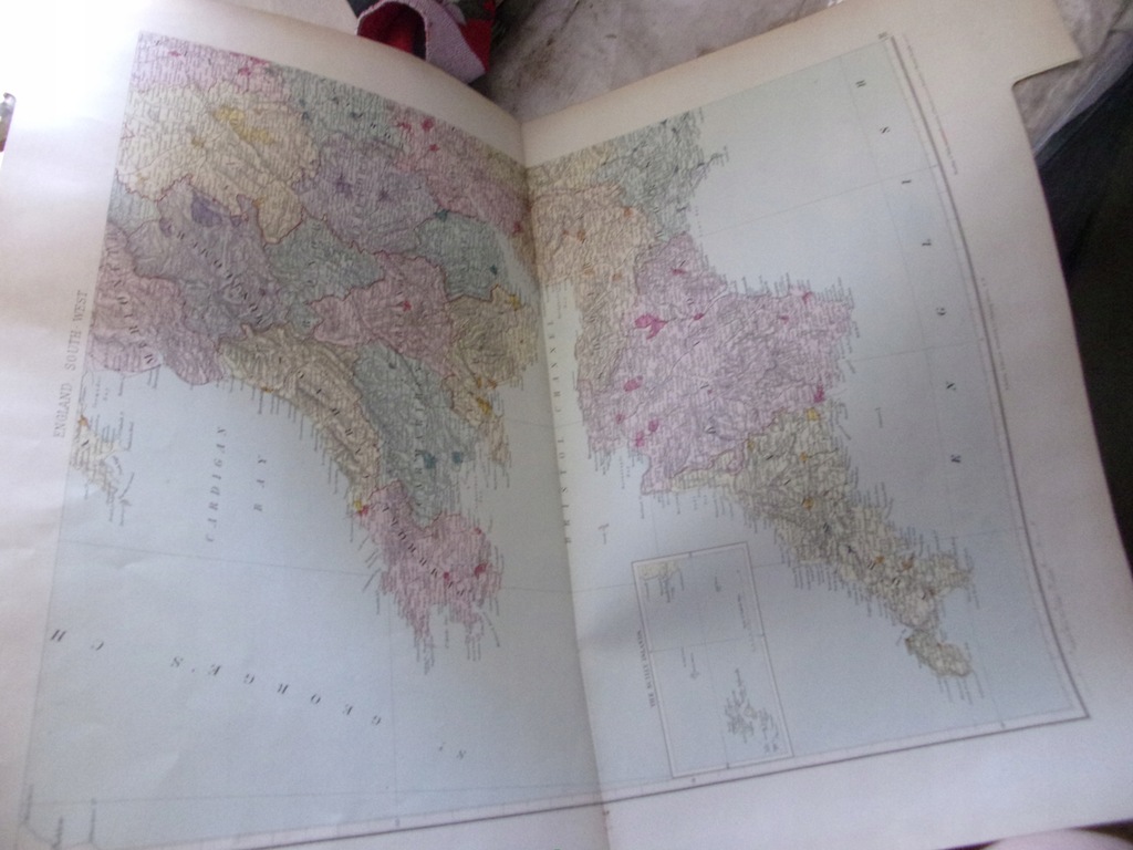 olbrz mapa ANGLIA STANFORD 65x45 cm 1887