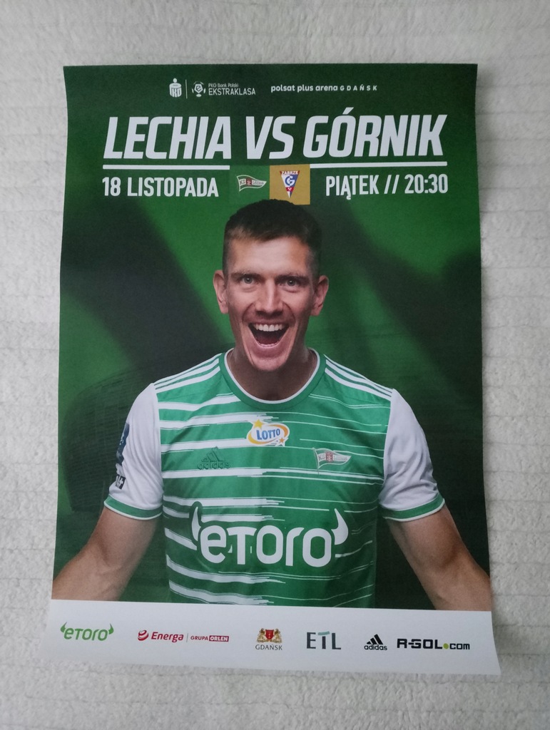 AFISZ LECHIA GDAŃSK - GÓRNIK ZABRZE 18.11.2022