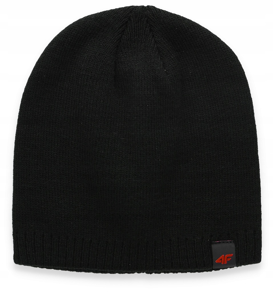 czapka zimowa damska CAD013 dwuwarstwowa czarna S