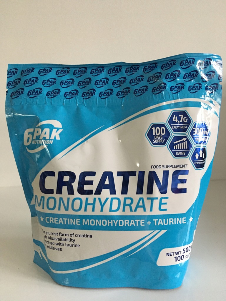 Kreatyna 6 pak monohydrat 500gram 100 porcji