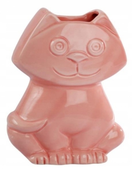 Nawilżacz powietrza ceramiczny kot różowy na grzejnik