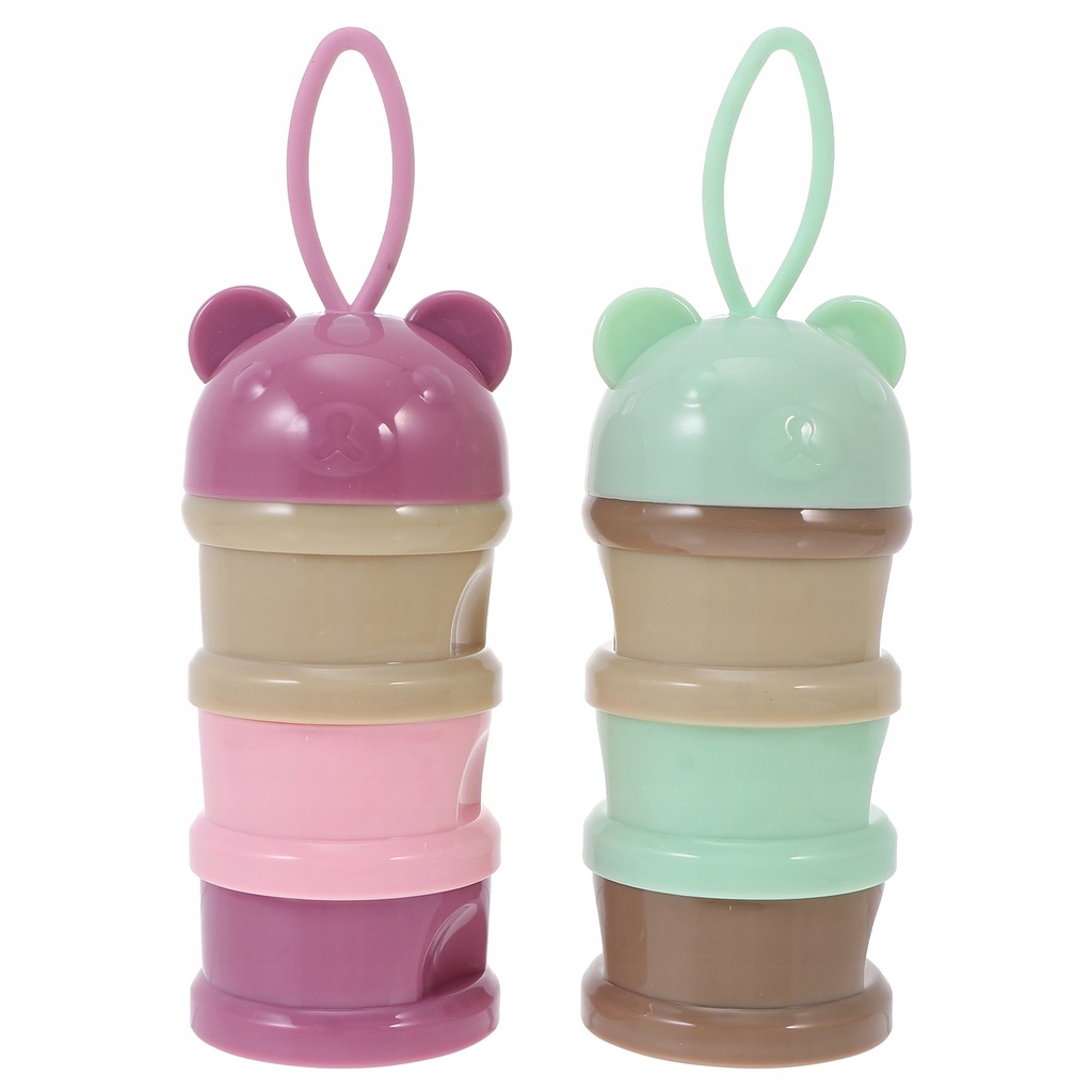 2pcs Baby Formula Dispenser Portable Milk Powder D