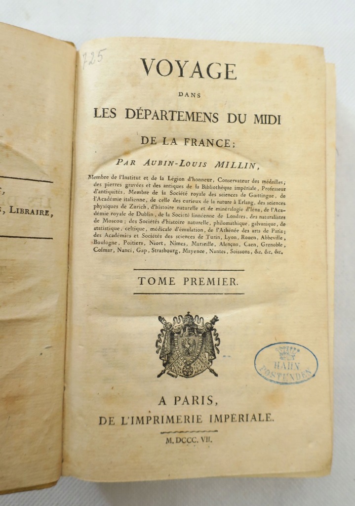 1807 PODRÓŻE PO POŁUDNIOWEJ FRANCJI