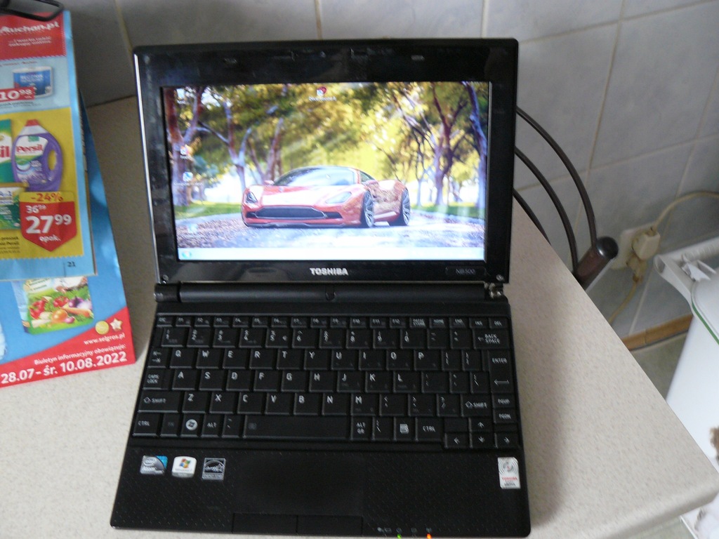 Toshiba NB500 - Zasil./80GB HD/ 1GB Ram/Bat.3godz.