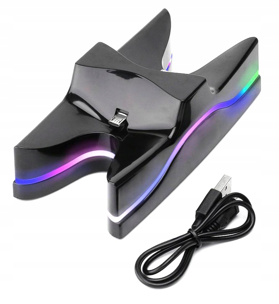 STACJA DOKUJĄCA ŁADOWARKA DO PADÓW PS4 2 PADY LED