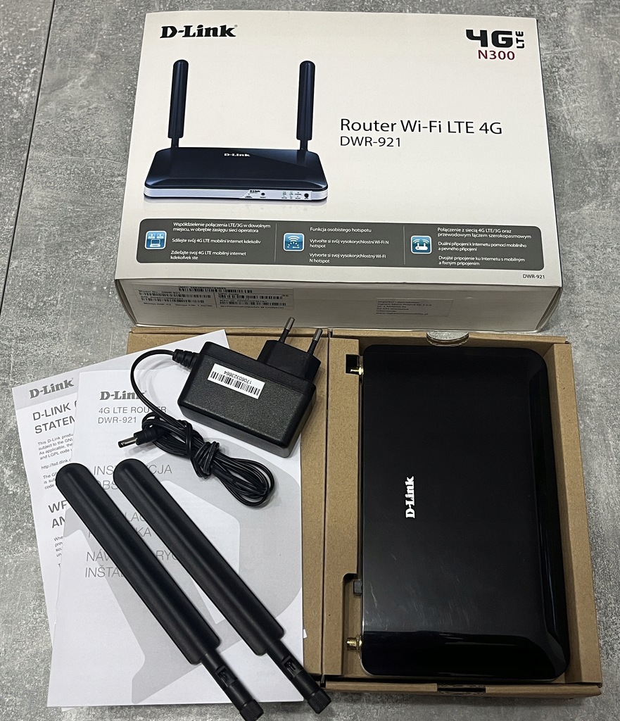 DLink DWR921 Router Modem 4G LTE na kartę SIM FV 12654598273