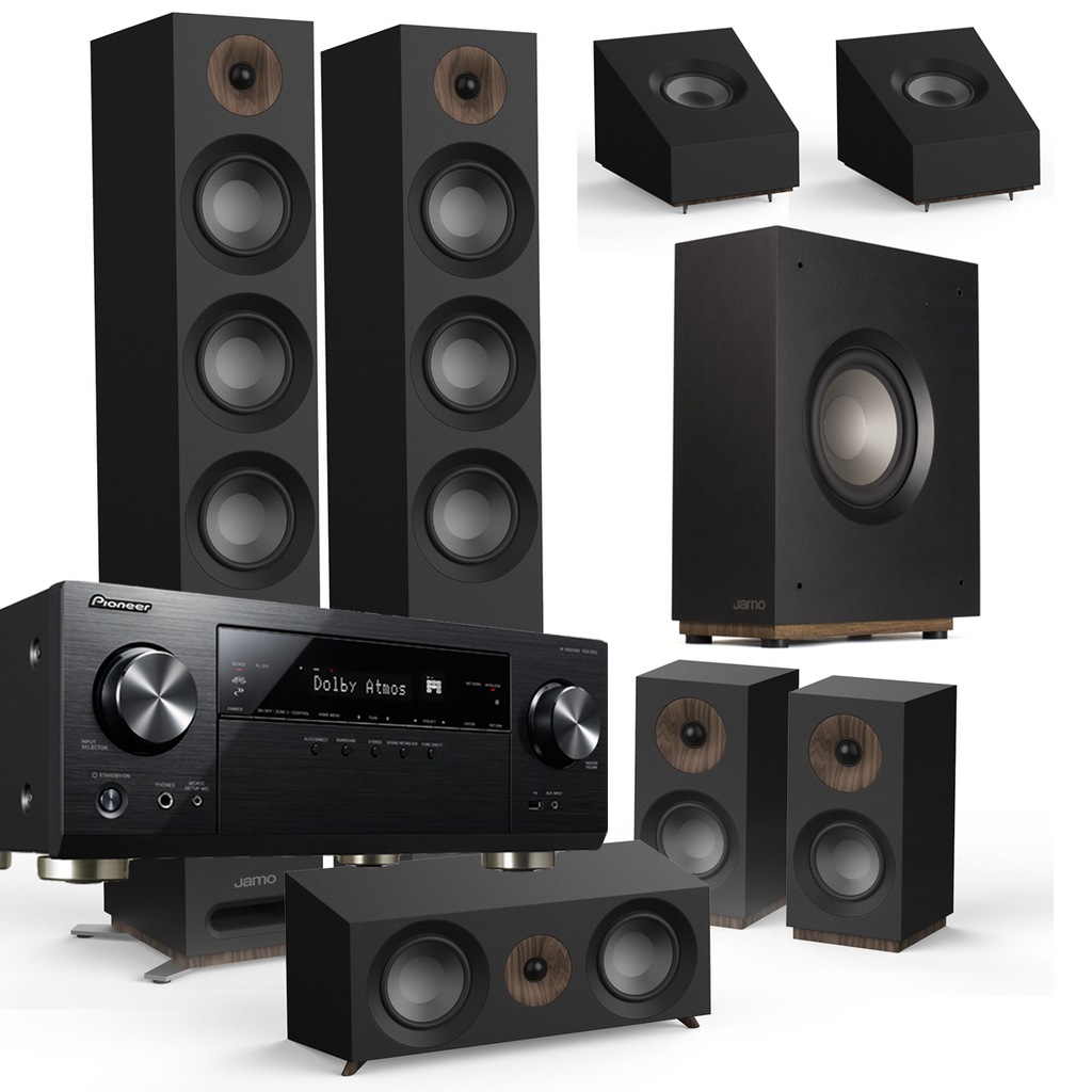 JAMO STUDIO S809 HCS BLACK + PIONEER VSX-933 Wi-Fi