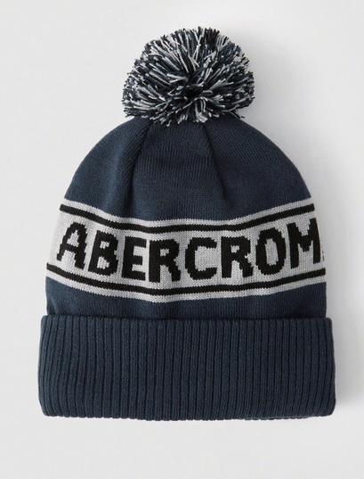 Abercrombie Pom Pom Beanie Zimowa Czapka